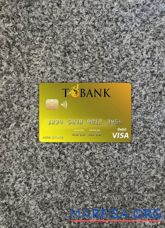 Downloadable Bhutan T bank visa card photolook front real example